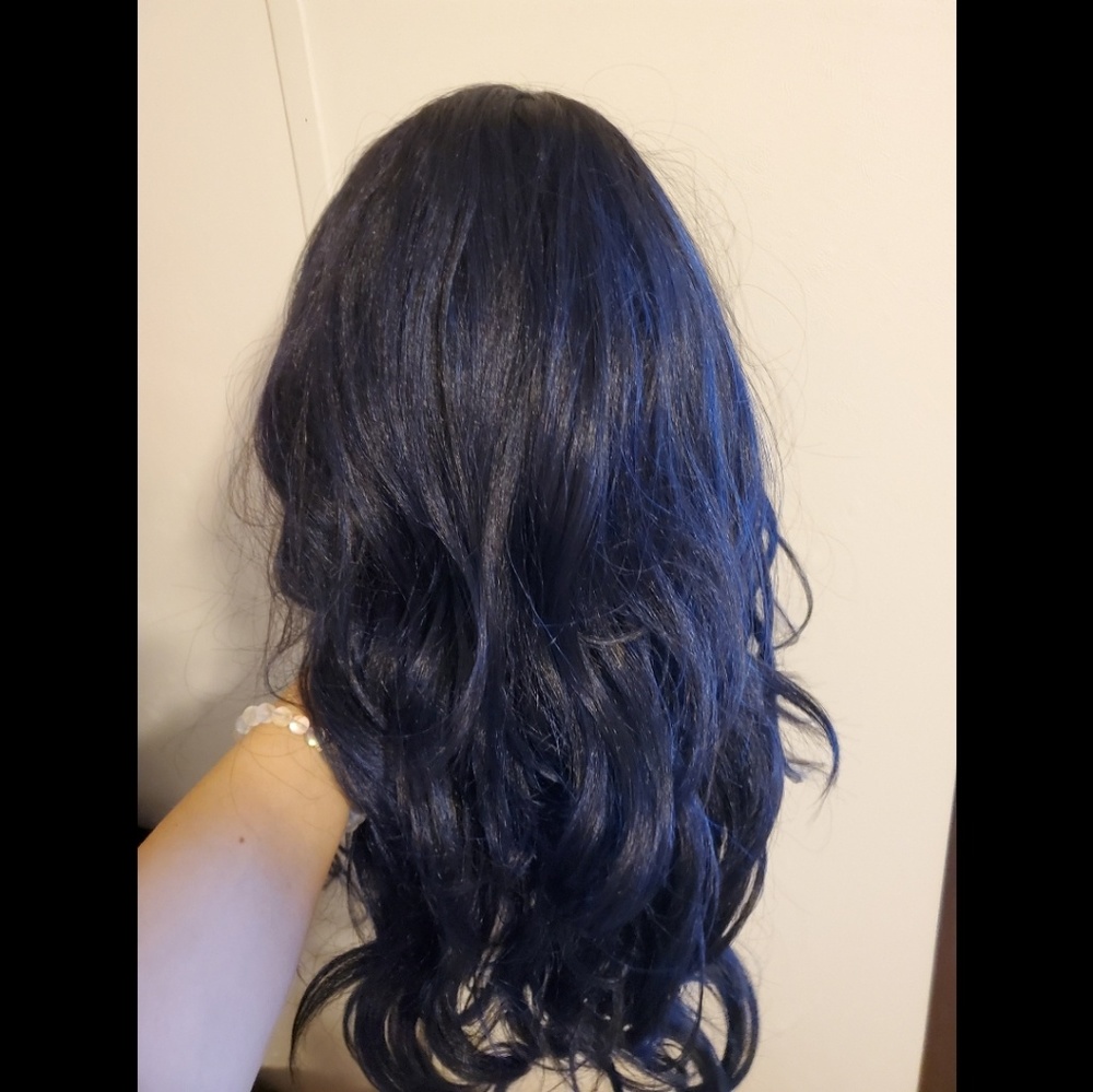 Pretty Black and Blue Wig